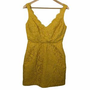 ML Monique Lhuillier Lace Floral Cocktail Dress